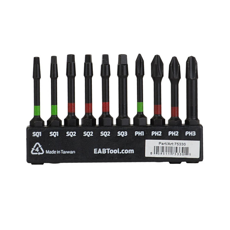 2-inch-Assorted-Torsion-Impact-Bit-Clip-(10-Pack)-Professional-Screwdriver-Bit-Recyclable-Stay-Sharp