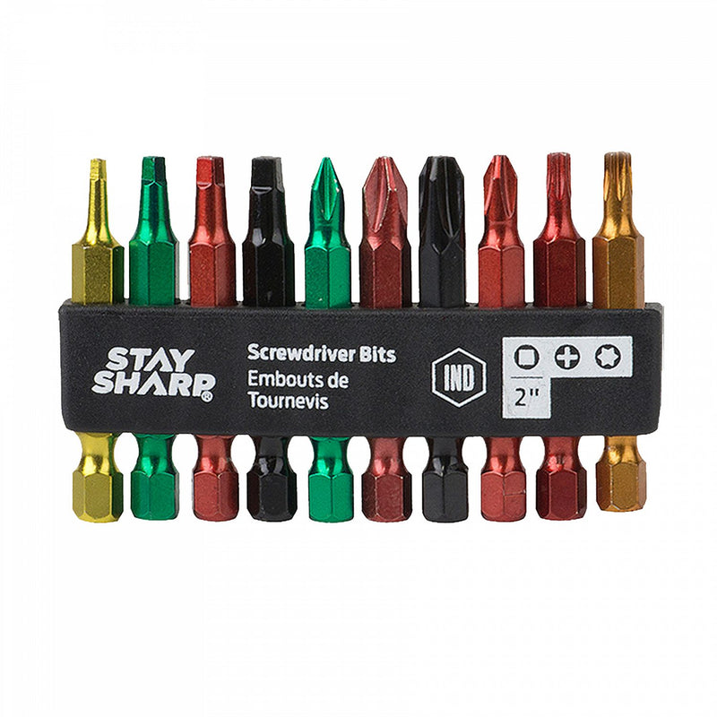 2-inch-Assorted-Colored-Bit-Clip-(10-Pack)-Industrial-Screwdriver-Bit-Recyclable-Stay-Sharp
