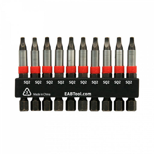 2-inch-SQ-#2-Impact-Bit-Clip-(10-Pack)-Industrial-Screwdriver-Bit-Recyclable-Stay-Sharp