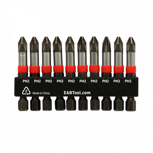 2-inch-PH-#2-Impact-Bit-Clip-(10-Pack)-Industrial-Screwdriver-Bit-Recyclable-Stay-Sharp