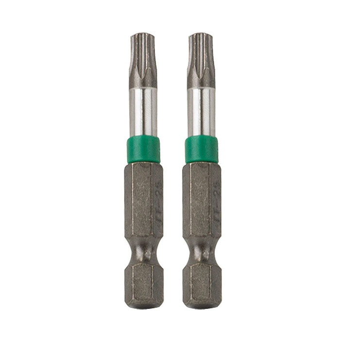 (1 PC per QTY) 2" x T25 Impact Torx (2 pack) Security Industrial Screwdriver Bit Recyclable (Item# 298285)