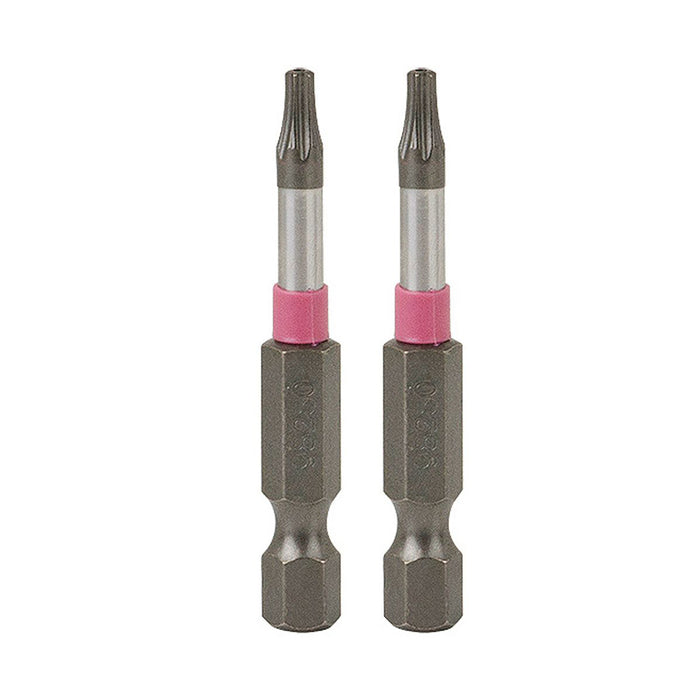 (1 PC per QTY) 2" x T10 Impact Torx (2 Pack) Security Industrial Screwdriver Bit Recyclable (Item# 298280)