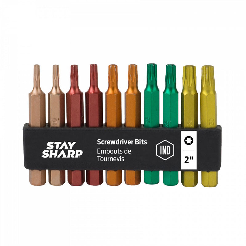 2-inch-Assorted-Torx-Colored-Bit-Clip-(10-Pack)-Industrial-Screwdriver-Bit-Recyclable-Stay-Sharp