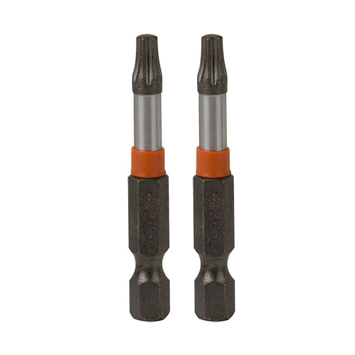 (1 PC per QTY) 2" x T20 Impact Torx (2 Pack) Industrial Screwdriver Bit Recyclable (item# 298225)