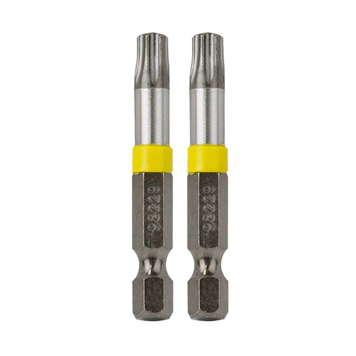 (1 PC per QTY) 2" x T30 Impact Torx (2 Pack) Industrial Screwdriver Bit Recyclable (item# 298229)