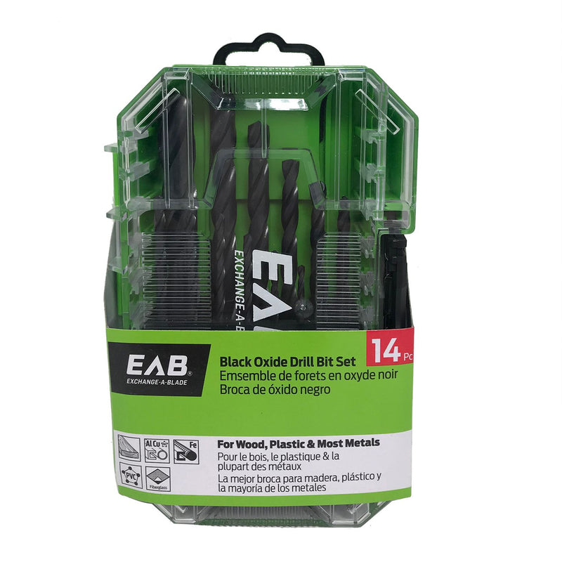    exchangeable-14PC-black-oxide-drill-bit-eab-professional-1040922