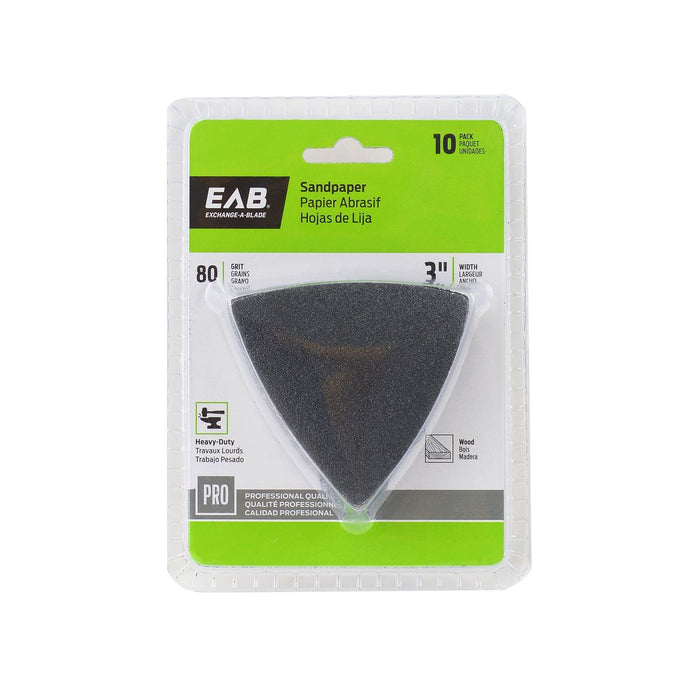 3" x 80 Grit Sandpaper (10 Pack) Professional Oscillating Accessory (Item# 1070142)