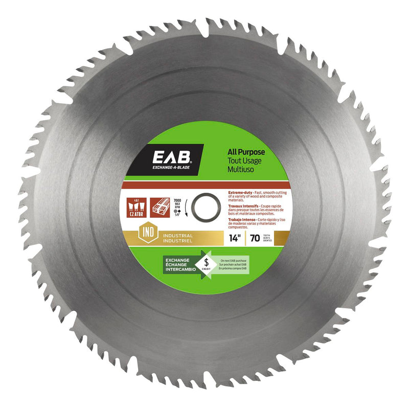 14-inch-x-70-Teeth-Carbide-All-Purpose-Industrial-Saw-Blade-Exchangeable-Exchange-A-Blade