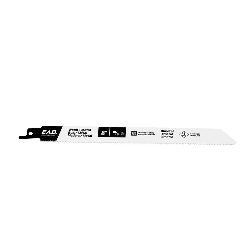 8-inch-x-10/14-tpi-Bimetal-Wood-&-Metal-Professional-Reciprocating-Blade-Exchangeable-Exchange-A-Blade