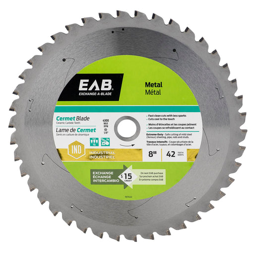 8-inch-x-42-Teeth-Cermet-Metal-Cutting-Industrial-Saw-Blade-Exchangeable-Exchange-A-Blade