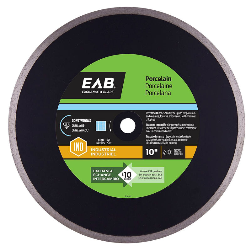 10-inch-Continuous-Porcelain-Black-Industrial-Diamond-Blade-Exchangeable-Exchange-A-Blade
