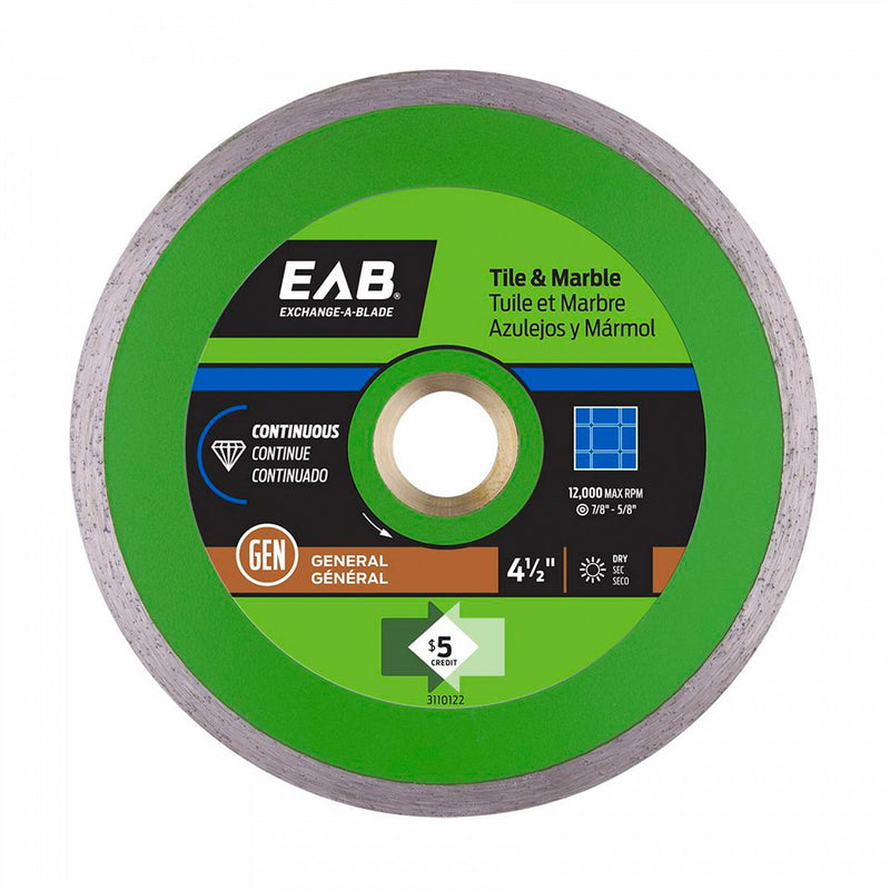 4-1/2-inch-Continuous-Tile-Green-Diamond-Blade-Exchangeable-Exchange-A-Blade