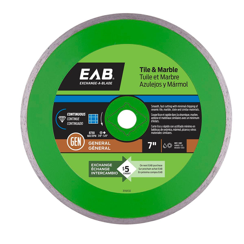 7-inch-Continuous-Tile-Green-Diamond-Blade-Exchangeable-Exchange-A-Blade