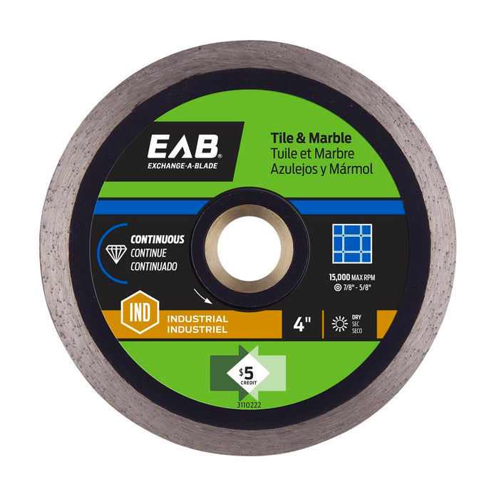 4-inch-Continuous-Tile-Black-Industrial-Diamond-Blade-Exchangeable-Exchange-A-Blade