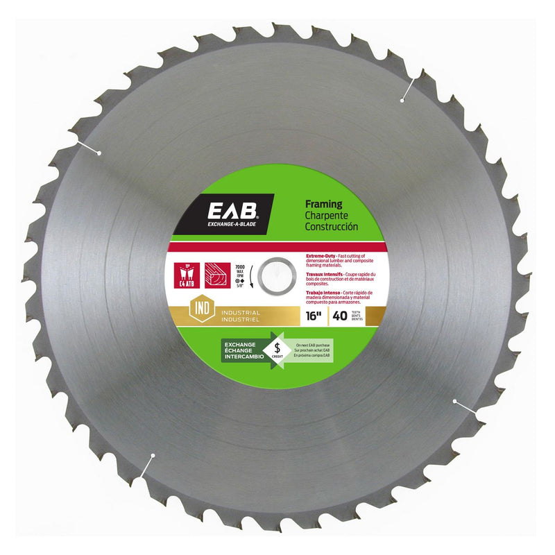 16-inch-x-40-Teeth-Carbide-Framing-Industrial-Saw-Blade-Exchangeable-Exchange-A-Blade