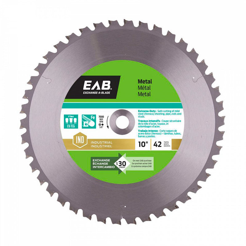 10-inch-x-42-Teeth-Carbide-Metal-Cutting-Industrial-Saw-Blade-Exchangeable-Exchange-A-Blade