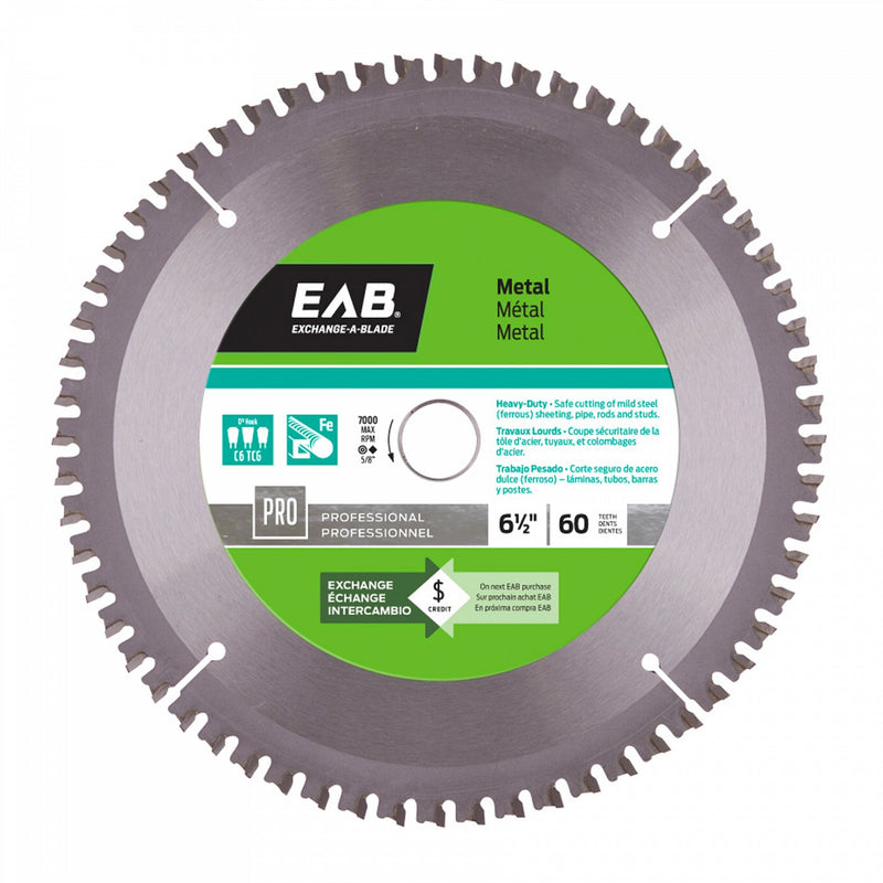 6-1/2-inch-x-60-Teeth-Carbide-Metal-Cutting-Professional-Saw-Blade-Exchangeable-Exchange-A-Blade