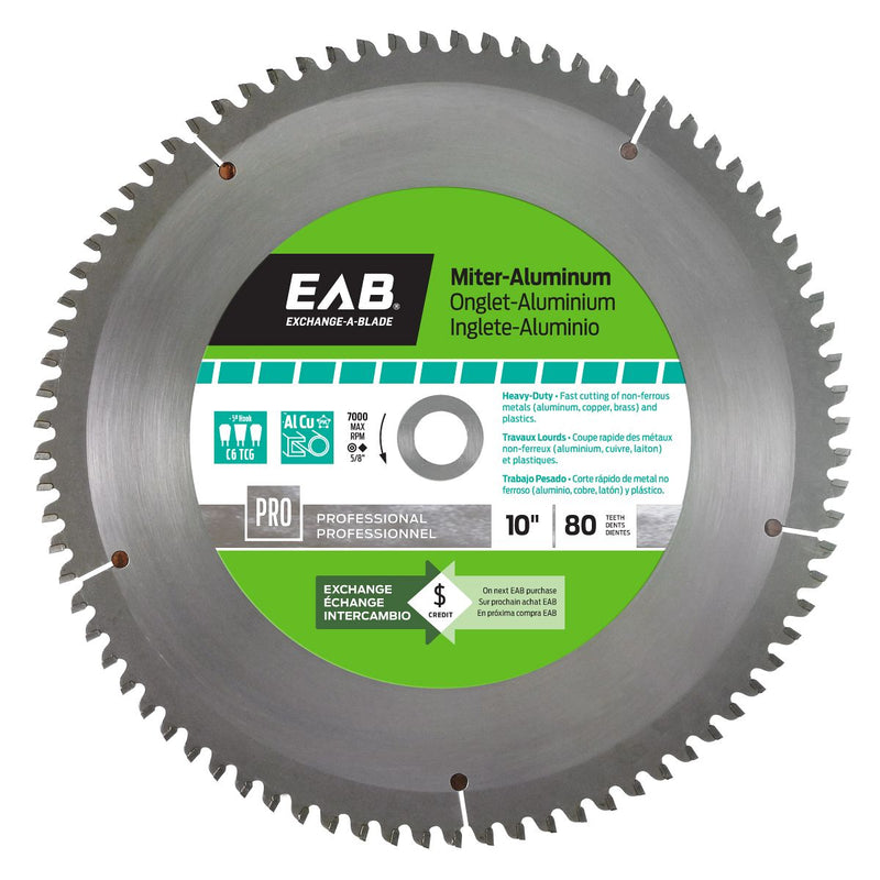 10-inch-x-80-Teeth-Carbide-Miter-Aluminum-Professional-Saw-Blade-Exchangeable-Exchange-A-Blade