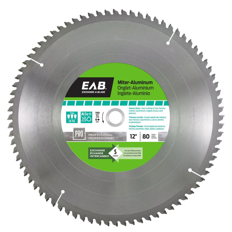 12-inch-x-80-Teeth-Carbide-Miter-Aluminum-Professional-Saw-Blade-Exchangeable-Exchange-A-Blade