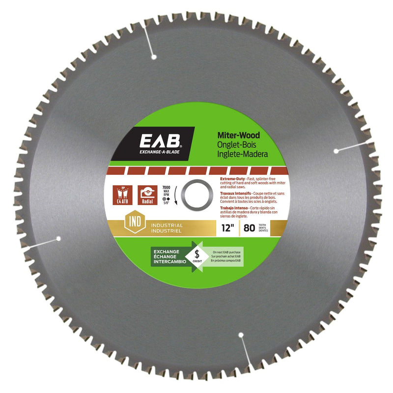 12-inch-x-80-Teeth-Carbide-Miter-Wood-Industrial-Saw-Blade-Exchangeable-Exchange-A-Blade