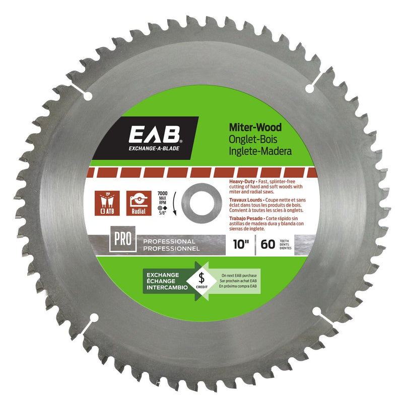 10-inch-x-60-Teeth-Carbide-Miter-Wood-Professional-Saw-Blade-Exchangeable-Exchange-A-Blade