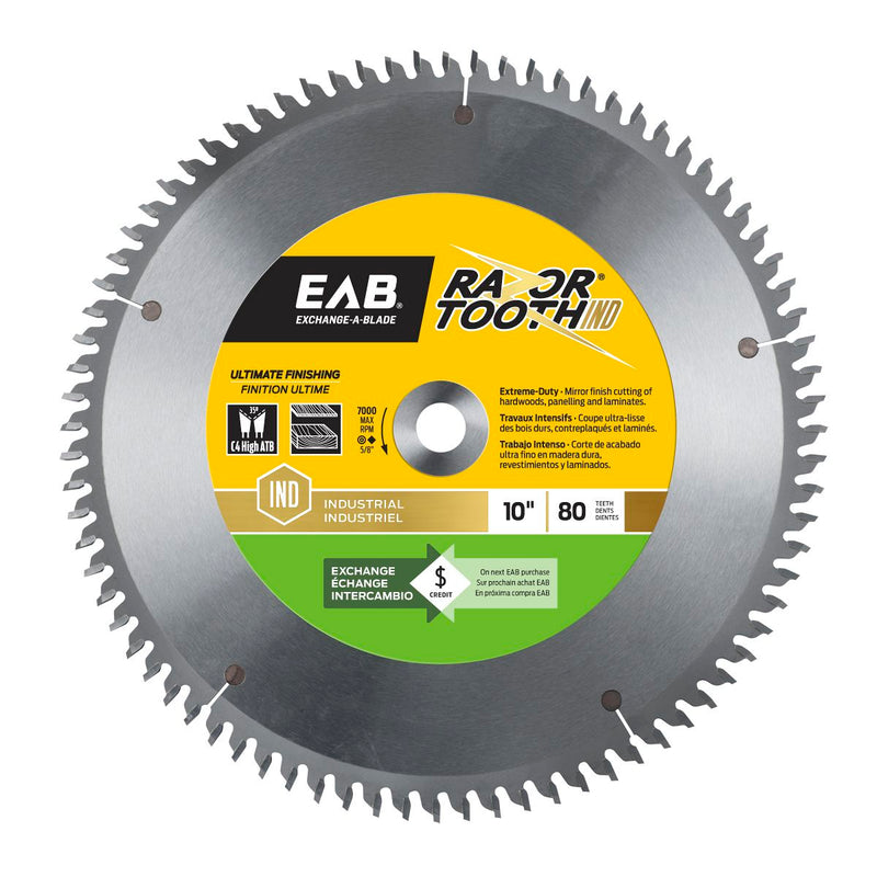 10-inch-x-80-Teeth-Carbide-RazorTooth-Industrial-Saw-Blade-Exchangeable-Exchange-A-Blade