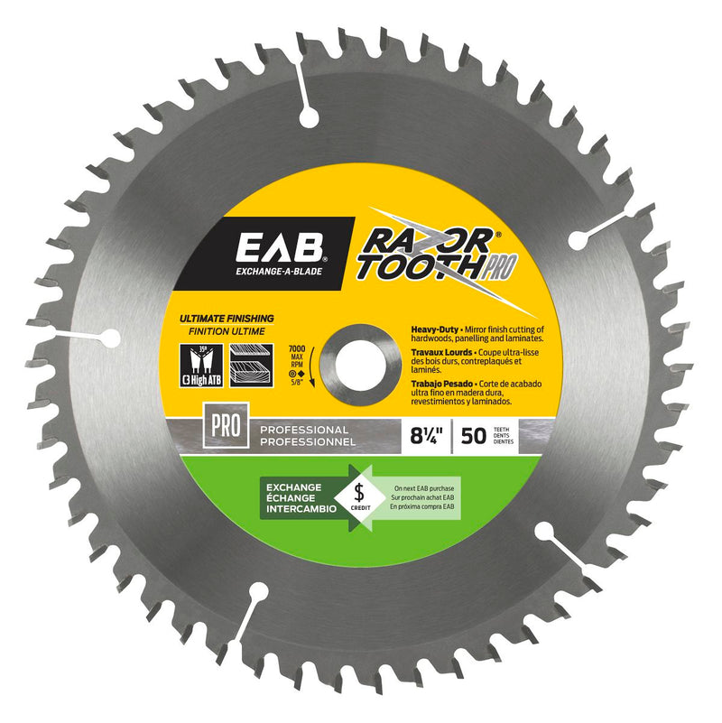 8-1/4-inch-x-50-Teeth-Carbide-RazorTooth-Professional-Saw-Blade-Exchangeable-Exchange-A-Blade
