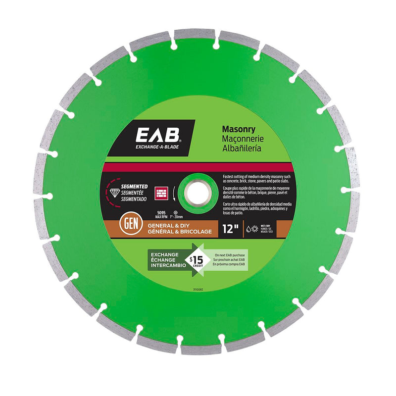 12-inch-Segmented-Green-Diamond-Blade-Exchangeable-Exchange-A-Blade