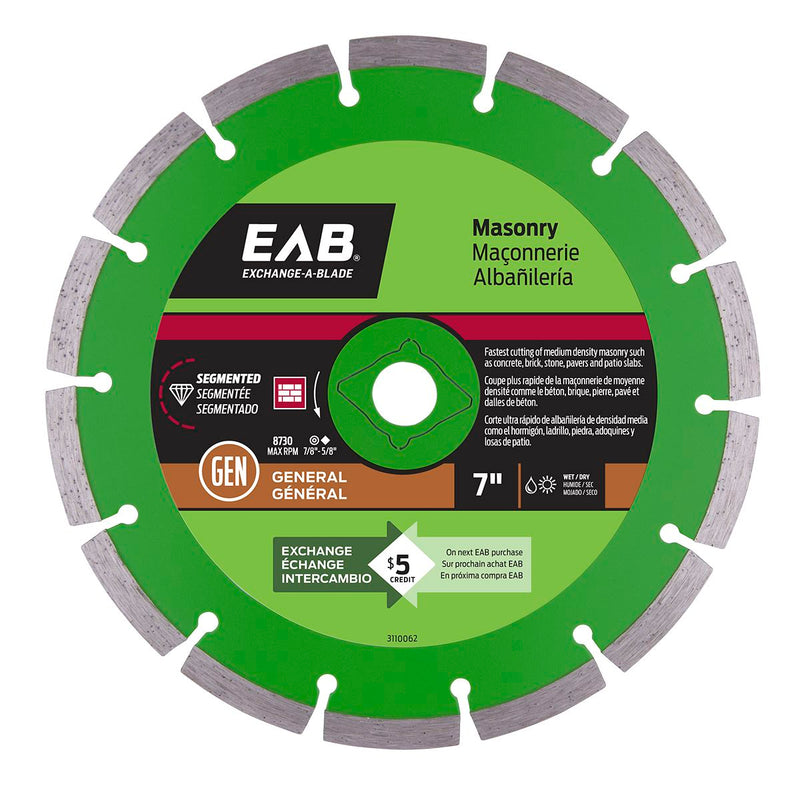 7-inch-Segmented-Green-Diamond-Blade-Exchangeable-Exchange-A-Blade