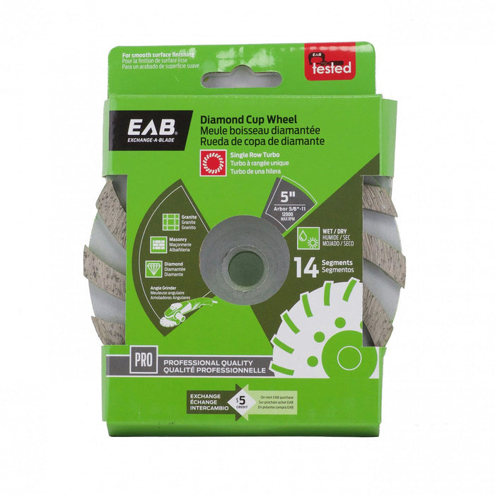 5-inch-Diamond-Cup-Wheel-Single-Row-Turbo-Exchangeable-Exchange-A-Blade
