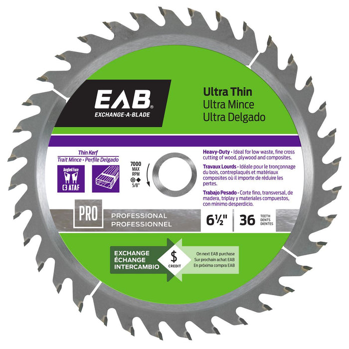 6-1/2-inch-x-36-Teeth-Carbide-Ultra-Thin-Professional-Saw-Blade-Exchangeable-Exchange-A-Blade